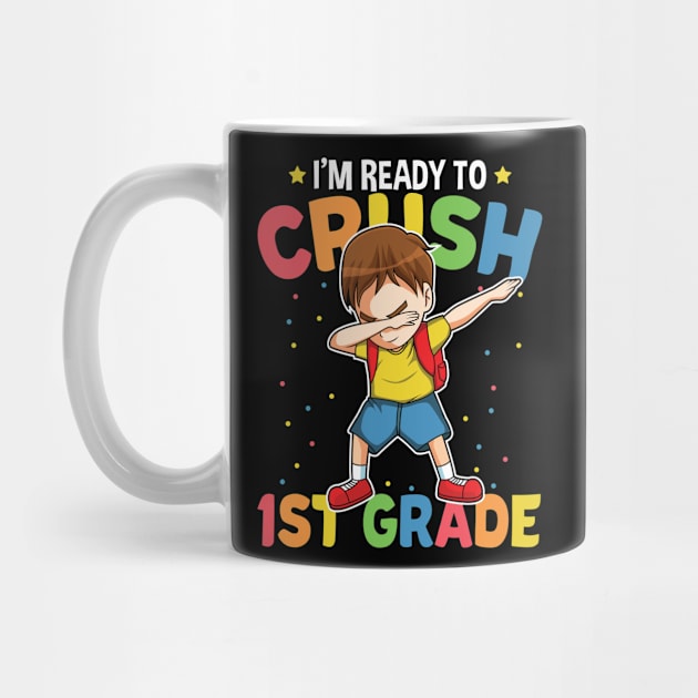 Dabbing Boy First Grade Back To School Gift by HCMGift